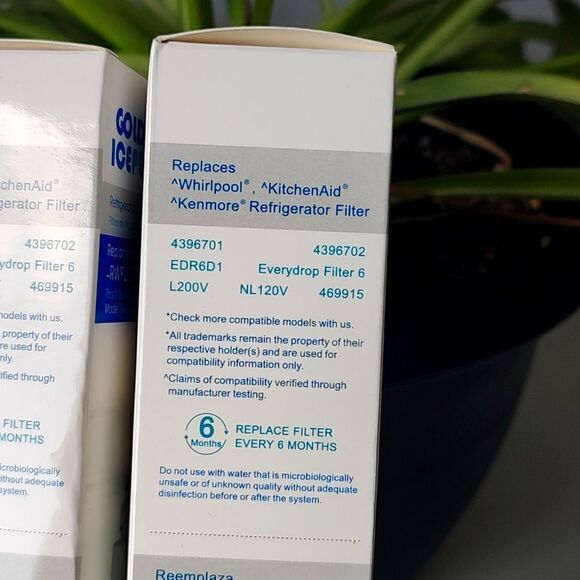 Golden Icepure Fridge Water Filter Replacements - 4396701 Filter 6 EDR6D1 469915 - Picture 8 of 8